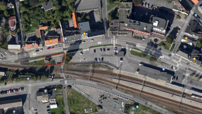 Arbeid ved jernbaneparkeringen