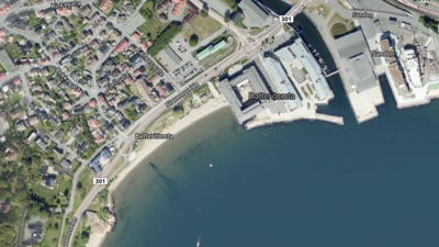 Graving på Batteristranda