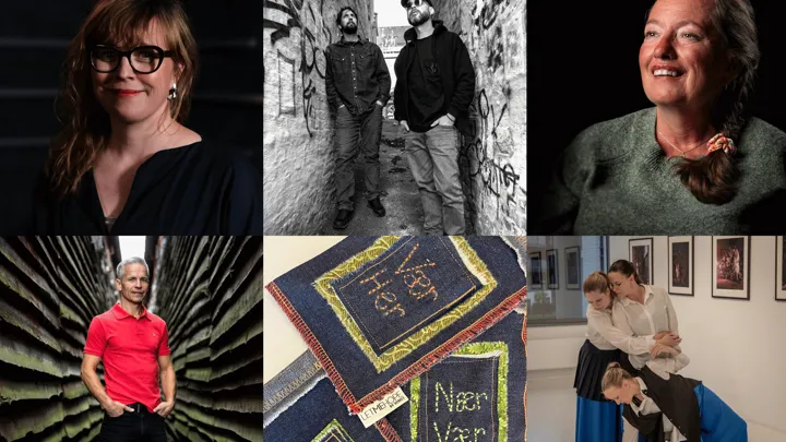 Årets kampanjeplakat 2024 med illustrasjoner og tekst Vi trenger å snakke mer sammen