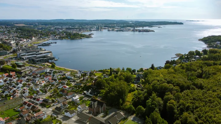 Larvik Fra Lufta