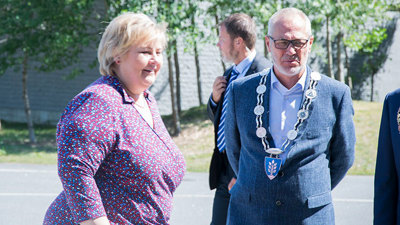 Statsministeren besøkte Thor Heyerdahl vgs