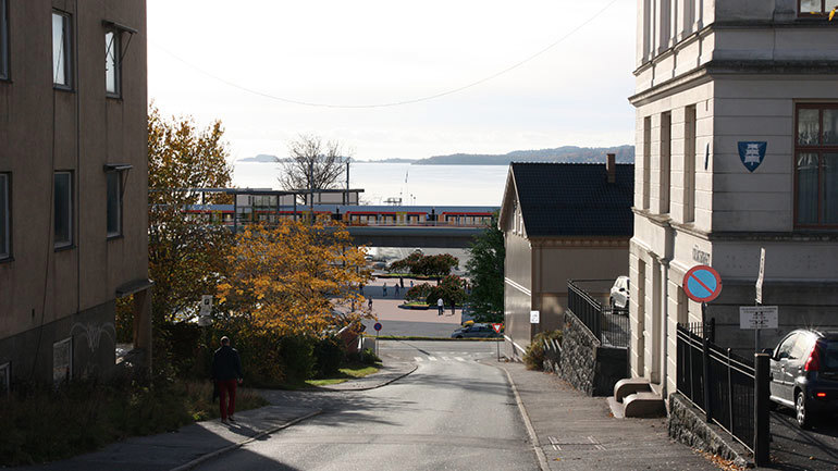 Indre havn - høy, perspektiv.