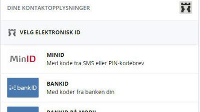 Har du registrert riktige opplysninger?