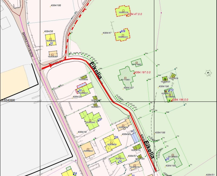 Kunngjøring av vedtak om nytt veinavn – Eikelia