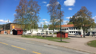 Nå lages det sentrumspark i Svarstad