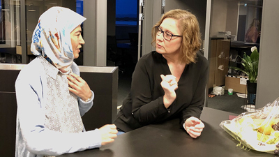 Fått fast jobb etter endt norskkurs