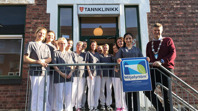 Miljøfyrtårnsertifisering til Larvik tannklinikk