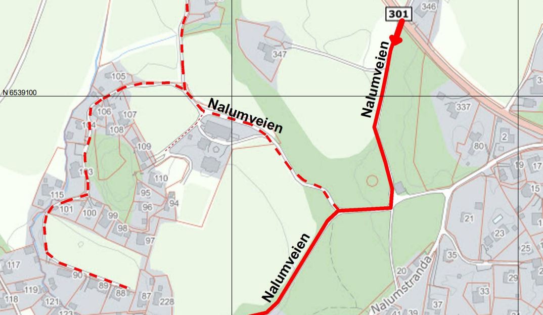 Høring av nytt veinavn – Nalumveien