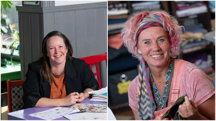 Bilde av veilderne Christina og Anne Kari