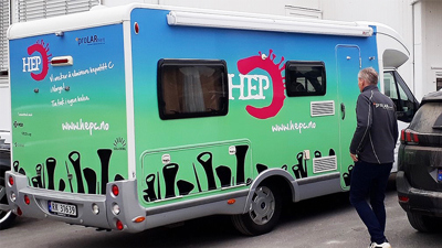 Hepatitt C-bussen kommer i september