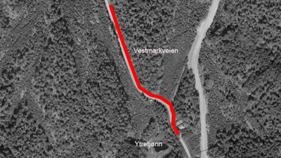 Fjellsikring langs Vestmarkveien 2020