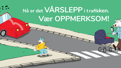Vårslipp i trafikken: Flere på veiene – økt risiko for uhell