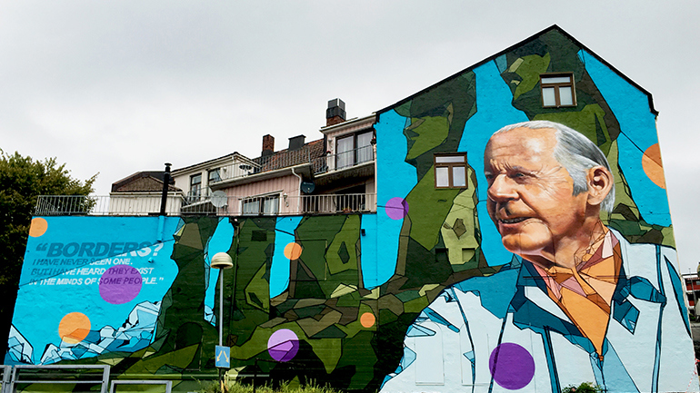 Det gamle, bygget er revet nå. Foto: Jarle A. Melby