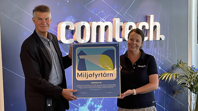 Miljøfyrtårnsertifisering til Comtech AS