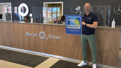Miljøfyrtårnsertifisering til Bertel O. Steen Larvik
