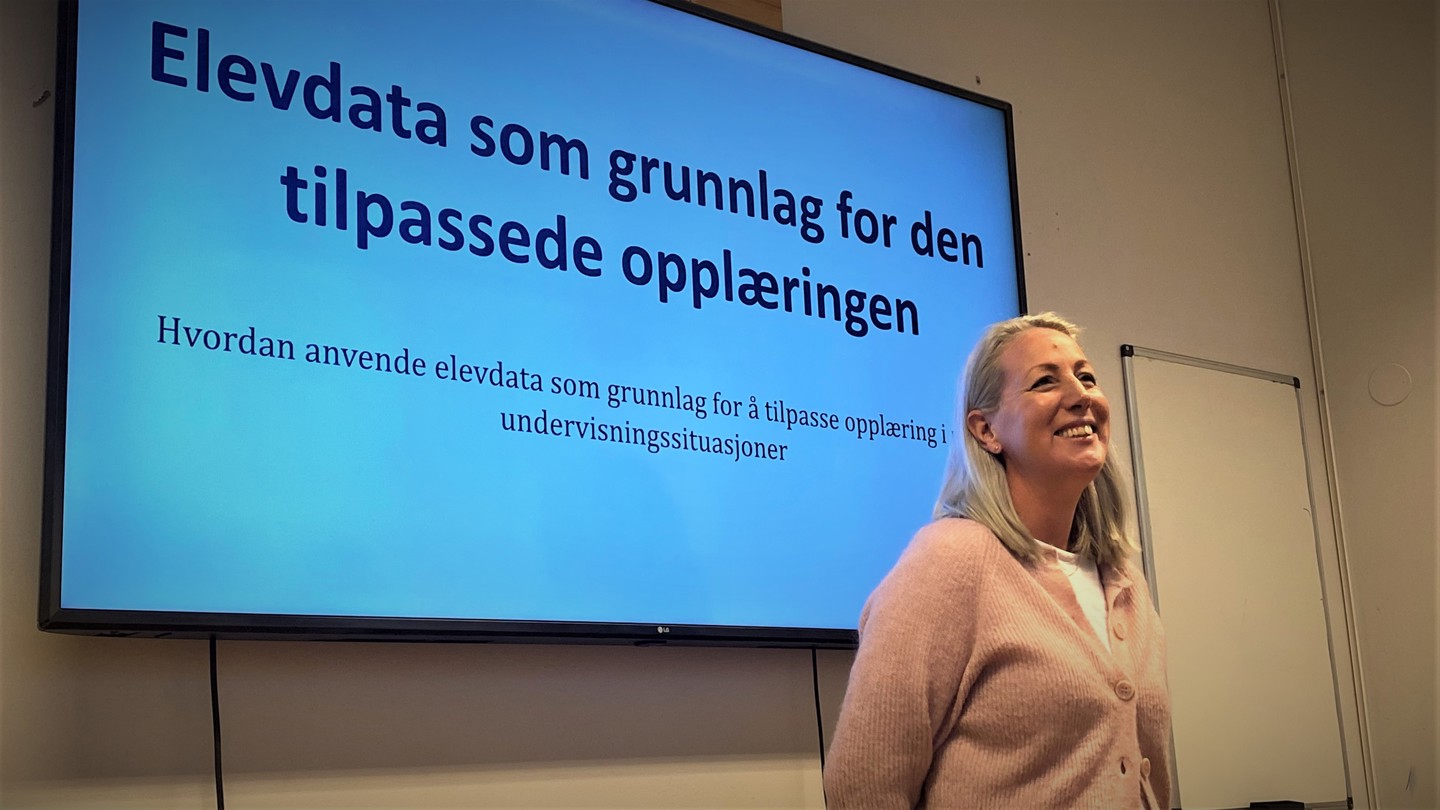 Det ligger et stort potensiale for å lykkes bedre med tilpasset opplæring gjennom bevisst bruk av elevdata, mener teamleder Charlotte Lundell.