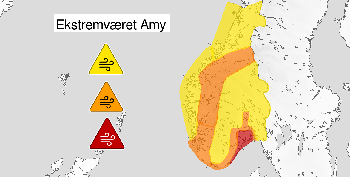 Informasjon om ekstremværet “Amy” - følg beredskapsrådene for Larvik