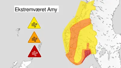 Informasjon om ekstremværet “Amy” - følg beredskapsrådene for Larvik