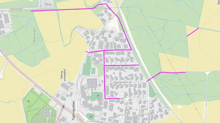 Oversiktskart Tjøllingvollen