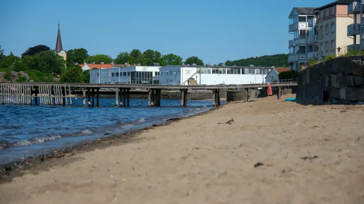 Strandlinja på Torstrand.