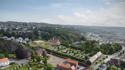 Snart kan du vandre gjennom det spektakulære herregårdsanlegget i Larvik - også fra godstolen hjemme!
