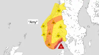 Ekstremværet 'Amy' treffer Larvik på lørdag