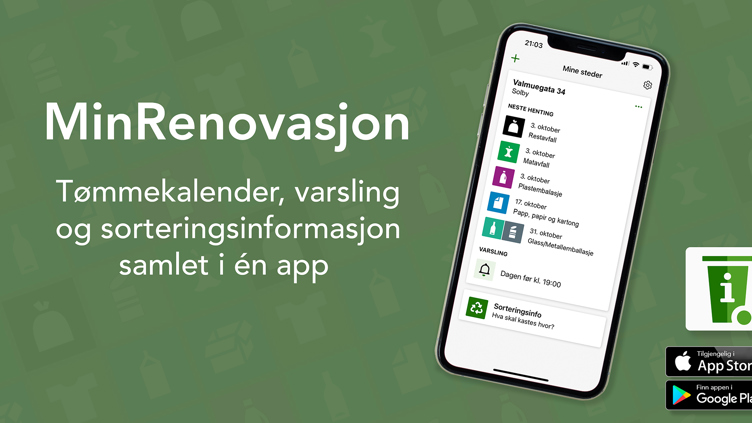 MinRenovasjon – renovasjonsappen nå i ny versjon!