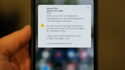 Tester nytt varslingssystem