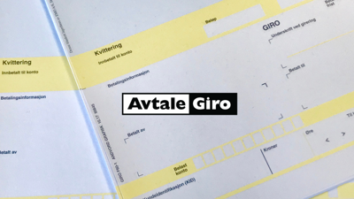 Feil på avtalegiro - ny faktura er nå sendt ut
