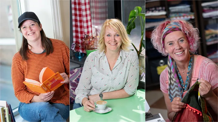 Bilde av 3 ansatte kvinner ved Verket