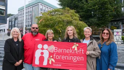 Hjertetreet for barnekreft er tilbake på torget - heng opp en gullsløyfe for en liten helt