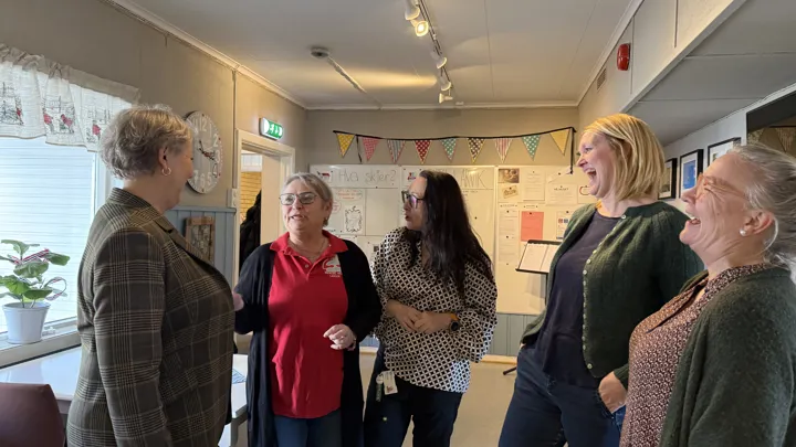 Gina Merethe Johnsen (Varaodfører), Bente Engh (Mental Helsehuset), Aase Kristin Smith Vestad (Virksomhetsleder Psykisk Helse Og Avhengighet), Cecilie Verde (Huset) Og Guro Kolberg (Huset),