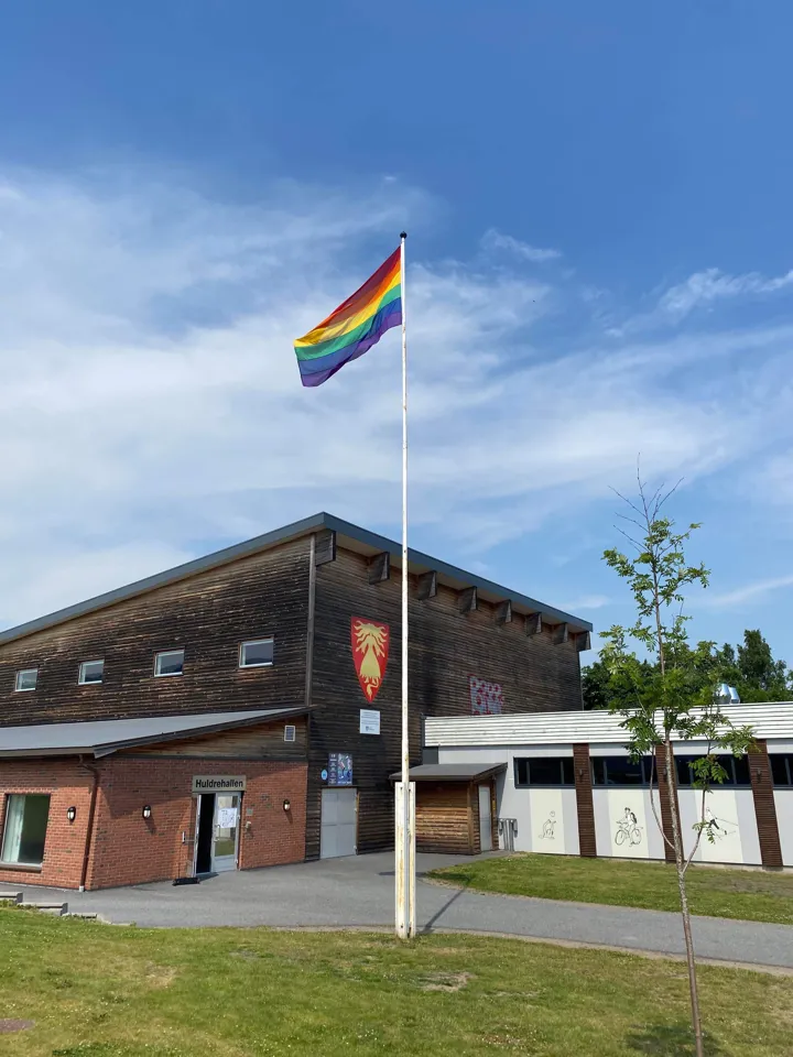 Prideflagg I Svarstad Juni 2022