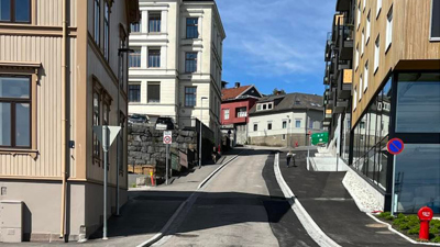 Romberggata er åpen for toveistrafikk
